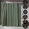 Americanflat 71x74 Solid Green Shower Curtain - Water Resistant - Polyester Fabric